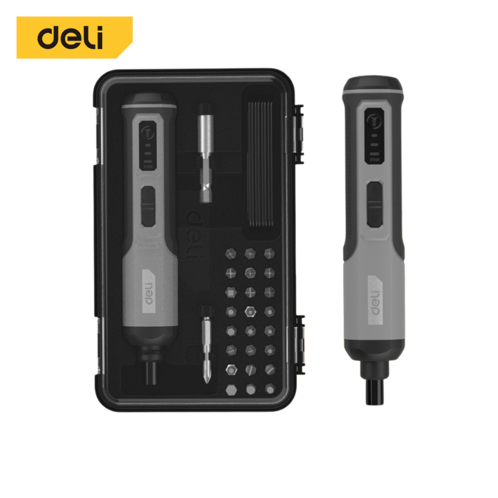 สว่านไขควงไฟฟ้า DELI EDC161-BK-01 26หัว สีเหลือง_7